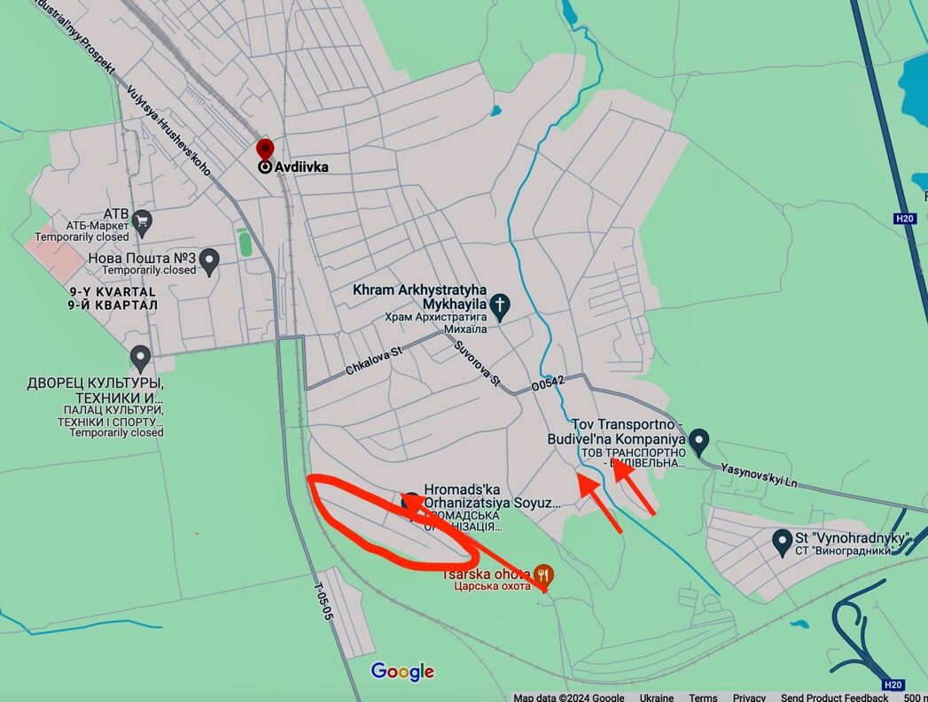 A map with red arrows pointing to the location of a city

Description automatically generated