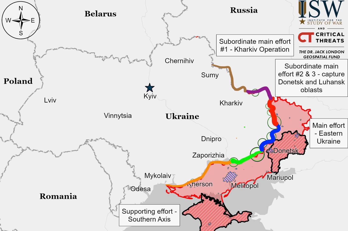 A map of ukraine with a red line

Description automatically generated