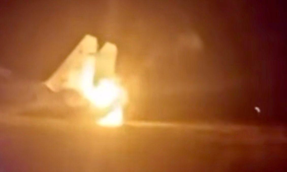 'Resistance inside Russia is growing' — Su-27UB jet set alight in Krasnodar Krai, Ukraine's HUR claims