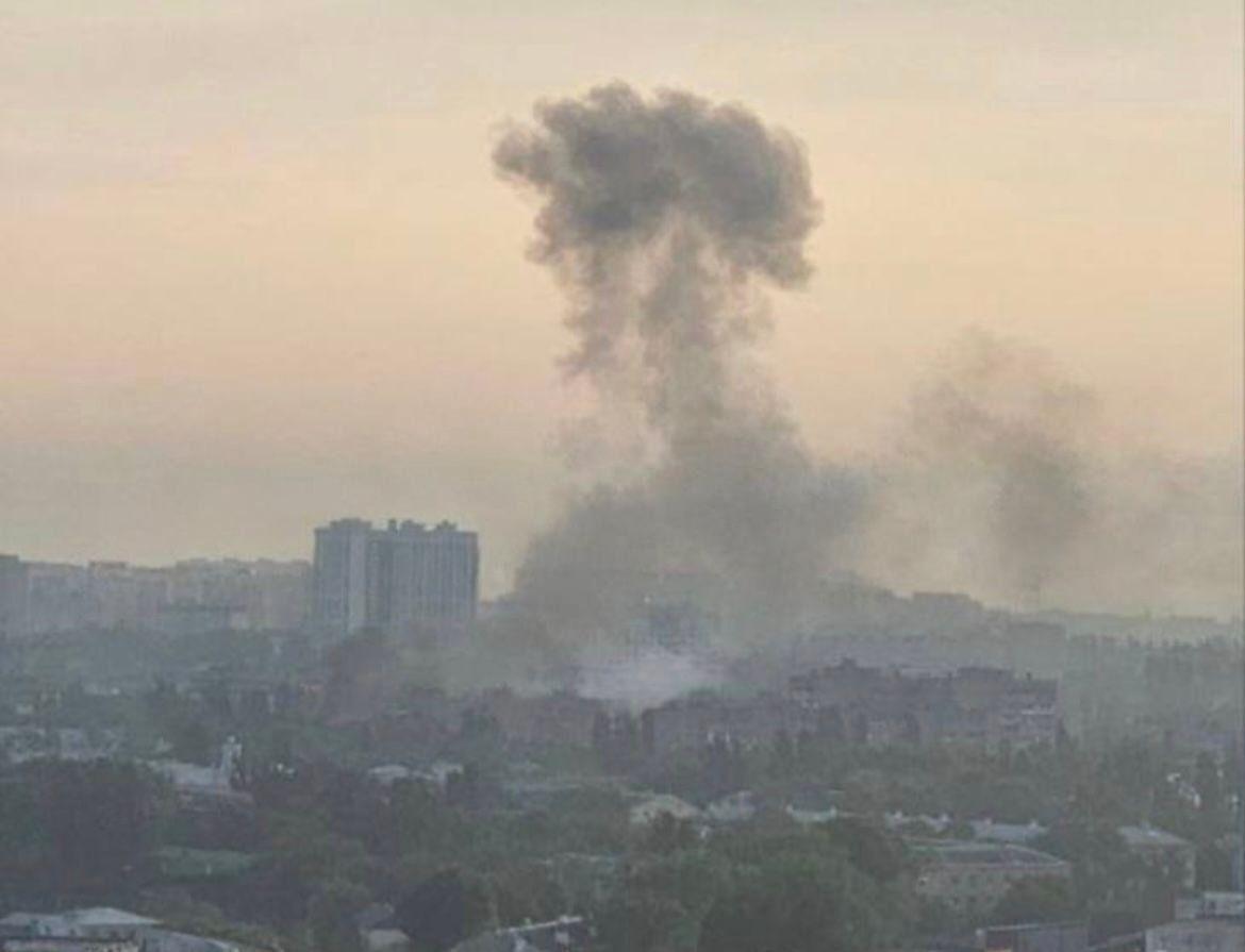 Smoke rising near Russian battery plant amid reported Ukrainian drone attack