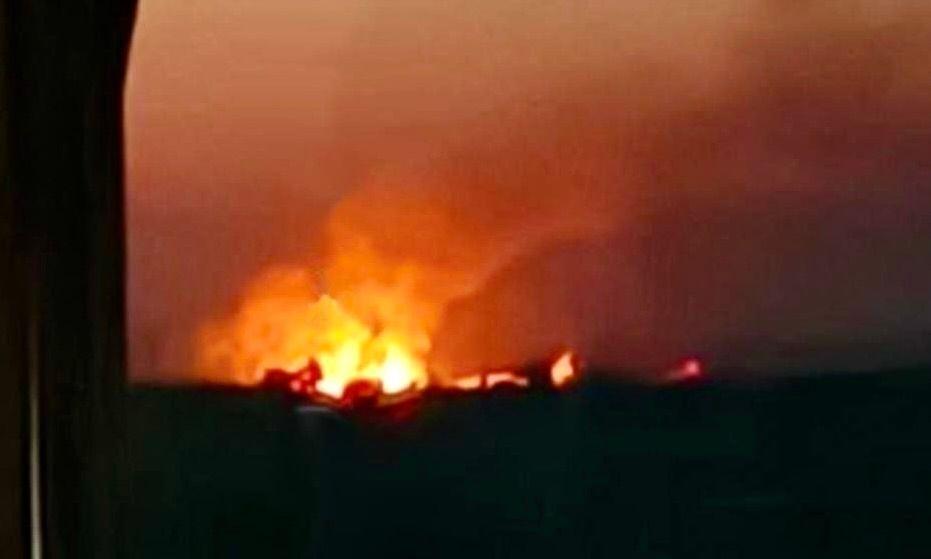 Ukrainian drone strike on Russian airfield hits bomb depot, aircraft