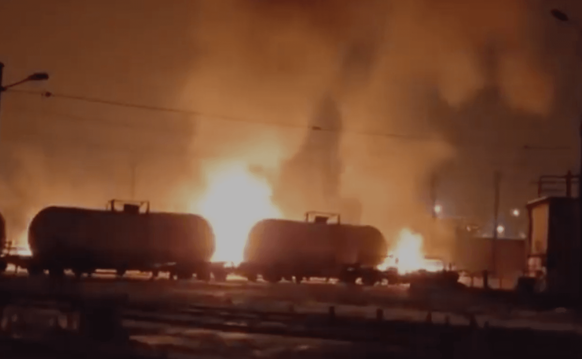 'Massive' Ukrainian drone strike targets Russian railway station in Volgograd Oblast, local official claims