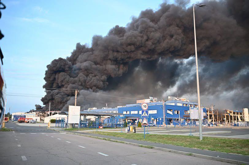 Russian attack hits US electronics plant in western Ukraine