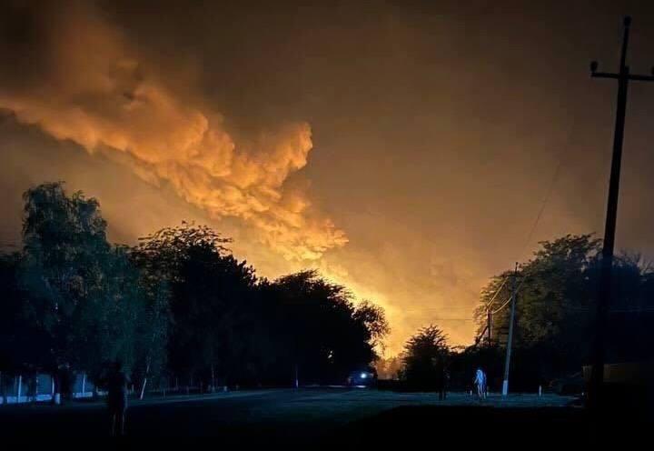 Drone debris sparks fire at Russian power substation in Krasnodar Krai, officials say