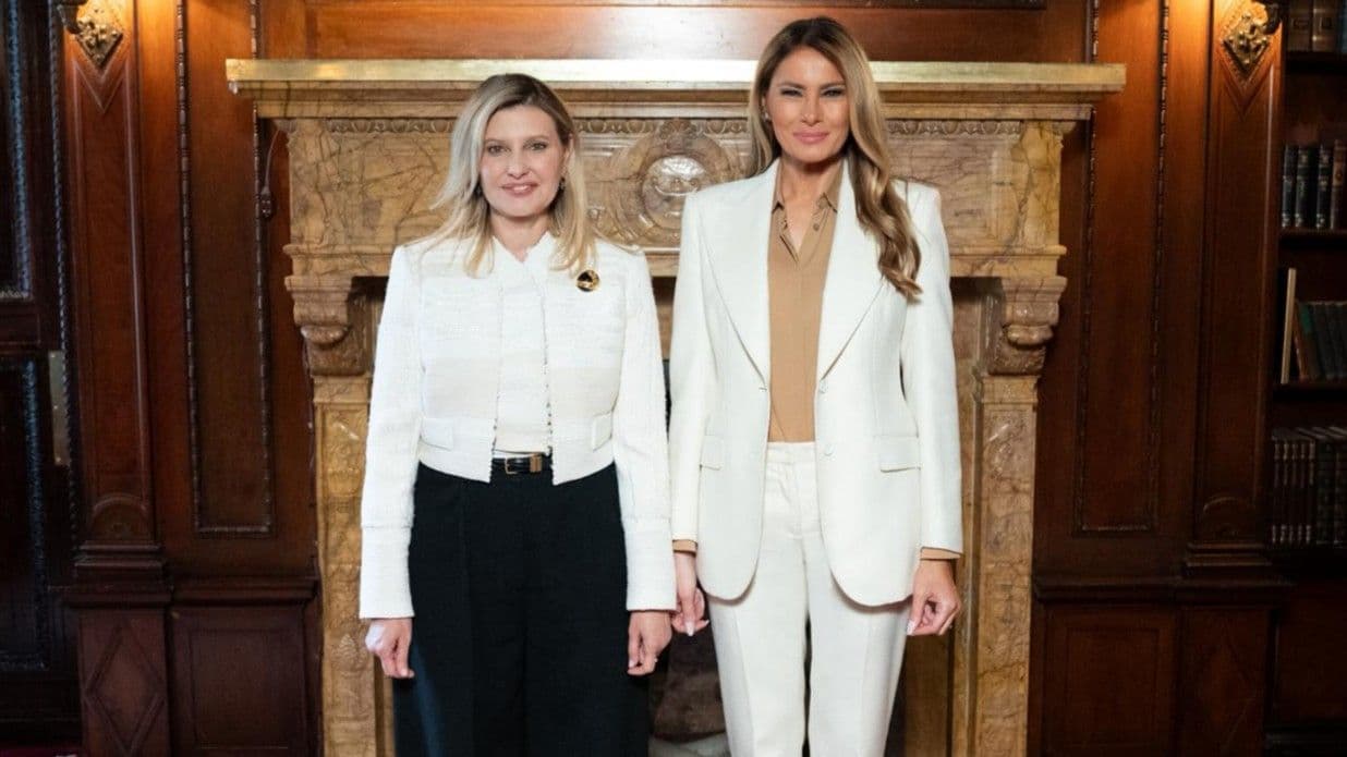 Ukraine's First Lady Zelenska meets Melania Trump to discuss children affected by war