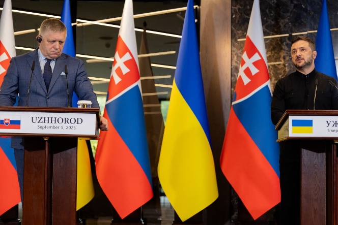 Update: Ukrainian, Slovak leaders disagree over Russian pipeline attacks at top-level meeting
