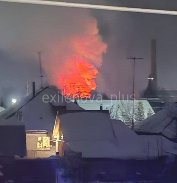 Russian missile parts factory in flames after Ukrainian drone attack, media report