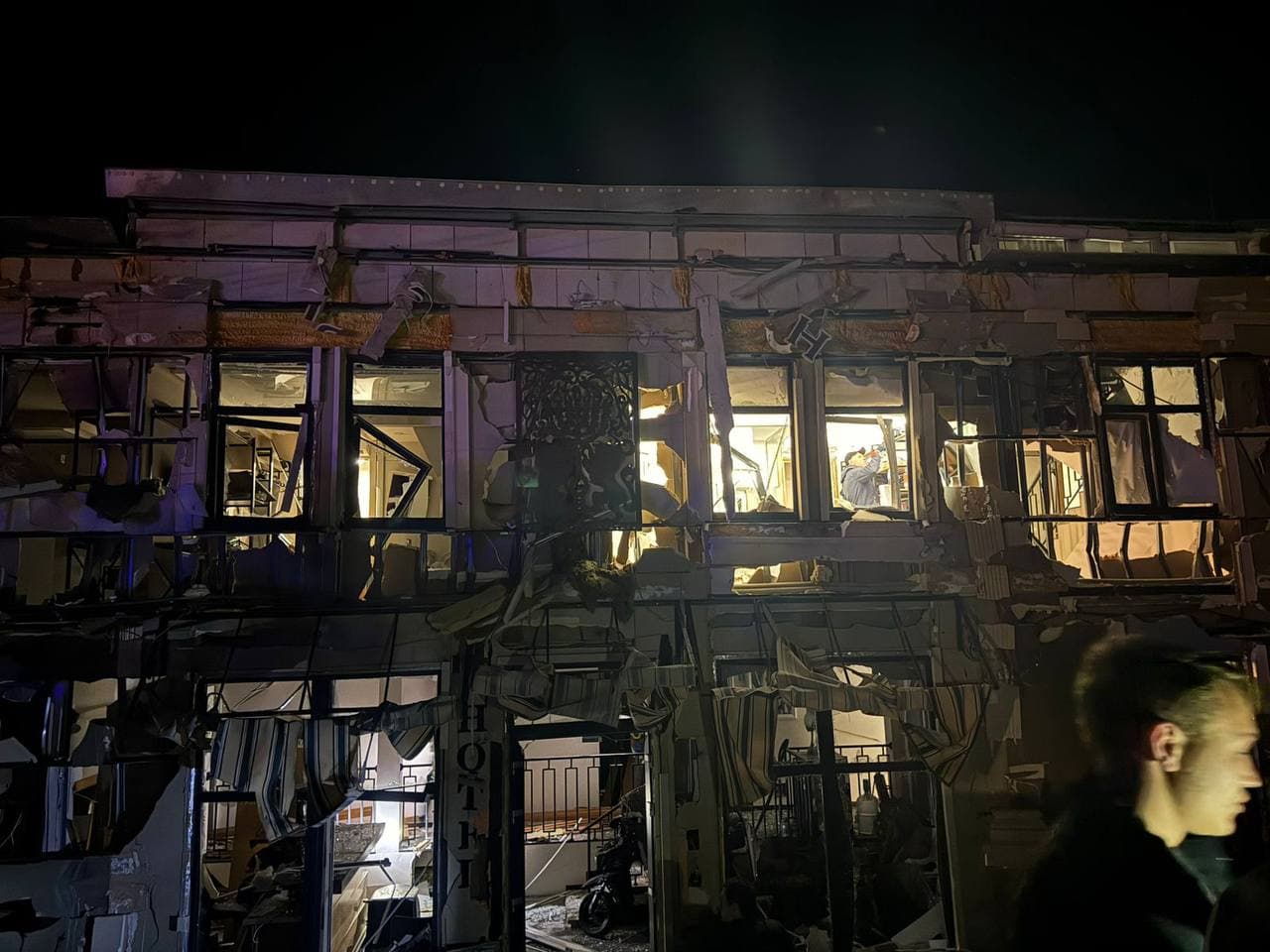 Russian drones strike residential buildings, hotel in Odesa, injuring 14, including children