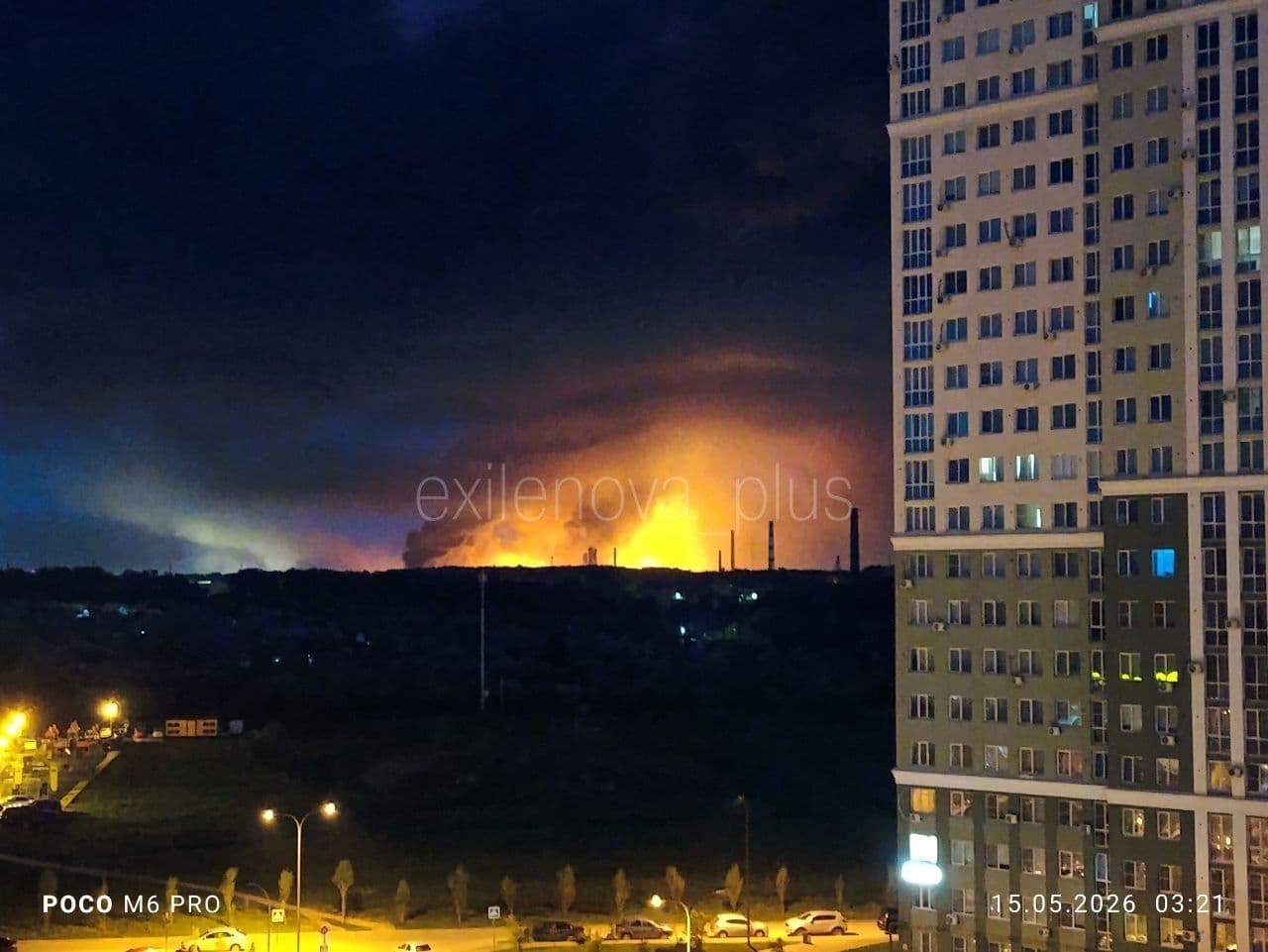 Massive fire erupts at Russia's Ryazan oil refinery as Ukrainian drone blitz hits multiple targets, oblasts