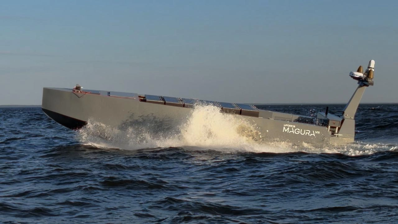 Ukraine Tests World's First Purpose-Built Robot Aircraft Carrier for Drones
