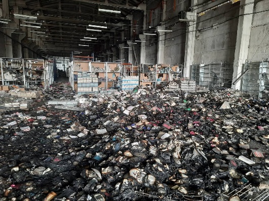 On Ukraine's language day, Russia strikes publisher's warehouse in Kharkiv