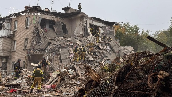 Russian attacks kill at least 24, injure 47 across Ukraine as rescue operations continue in Zaporizhzhia